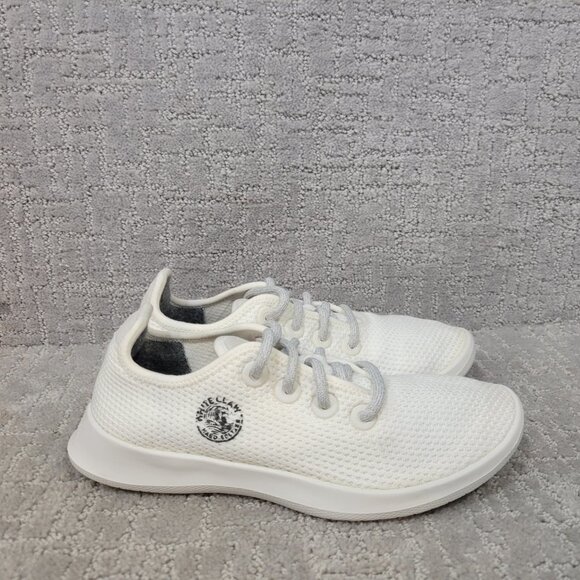 All Birds Tree Runner Women's Size US 7 White Low Top Athletic Sneakers. - Picture 6 of 9